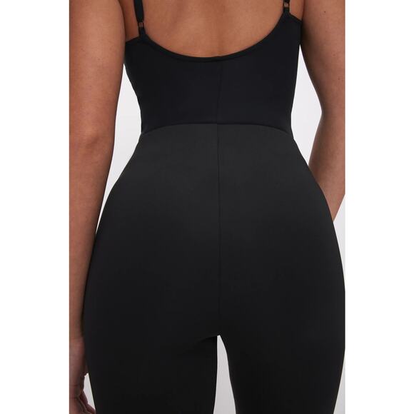 Good American Scuba Pull-On Slim Trousers Black - L - Picture 3 of 7